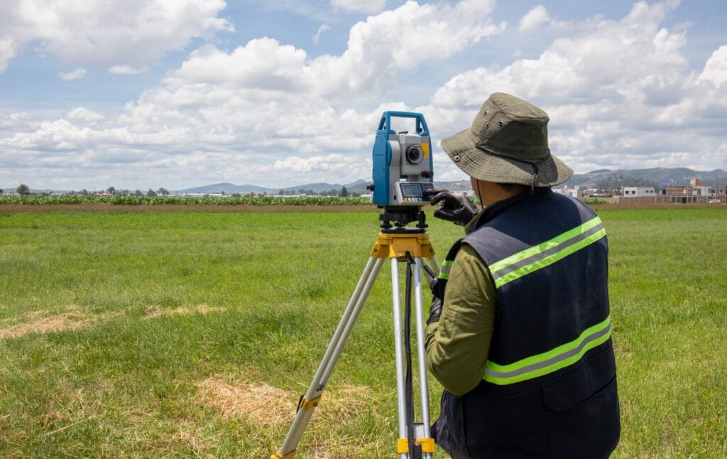 surveyor in field